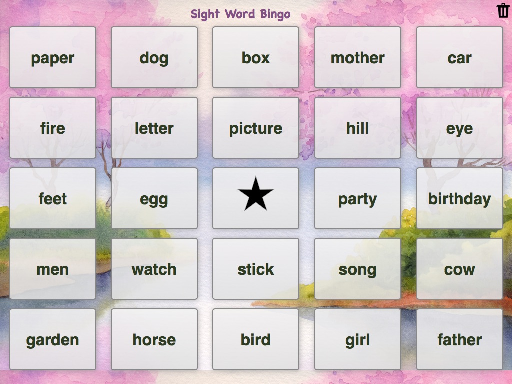 Trò chơi Bingo giúp trẻ hứng thú với việc học tập (Ảnh: Books Widget)