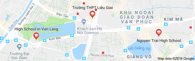 Danh mục trường THPT công lập quận Ba Đình - Hà Nội (Ảnh: Google Maps)