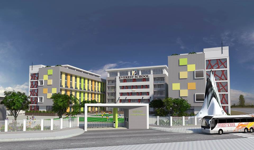 Cơ sở vật chất trường Everest - Tiểu học, THCS quận Cầu Giấy, Hà Nội (Ảnh: FB nhà trường)