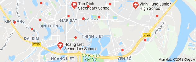 Danh mục các trường THCS công lập quận Hoàng Mai - Hà Nội (Ảnh: Google Maps)