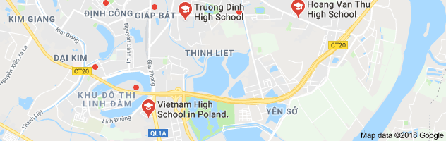 Danh mục các trường THPT công lập quận Hoàng Mai, Hà Nội (Ảnh: Google Maps)