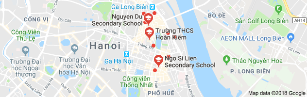Danh mục trường THCS công lập quận Hoàn Kiếm, Hà Nội (Ảnh: Google Maps)