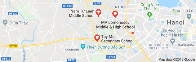 Danh mục các trường THCS công lập quận Nam Từ Liêm, Hà Nội (Ảnh: Google Maps)