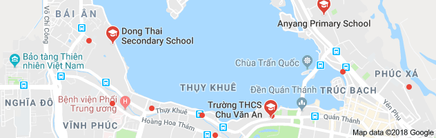 Danh mục trường THCS công lập quận Tây Hồ, Hà Nội (Ảnh: Google Maps)