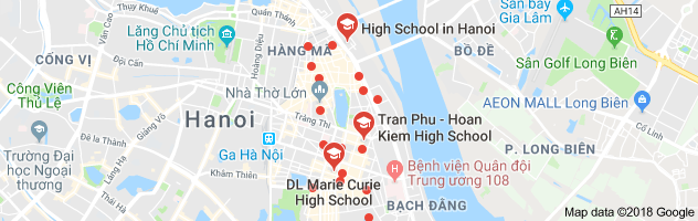 Danh mục trường THPT công lập quận Hoàn Kiếm, Hà Nội (Ảnh: Google Maps)