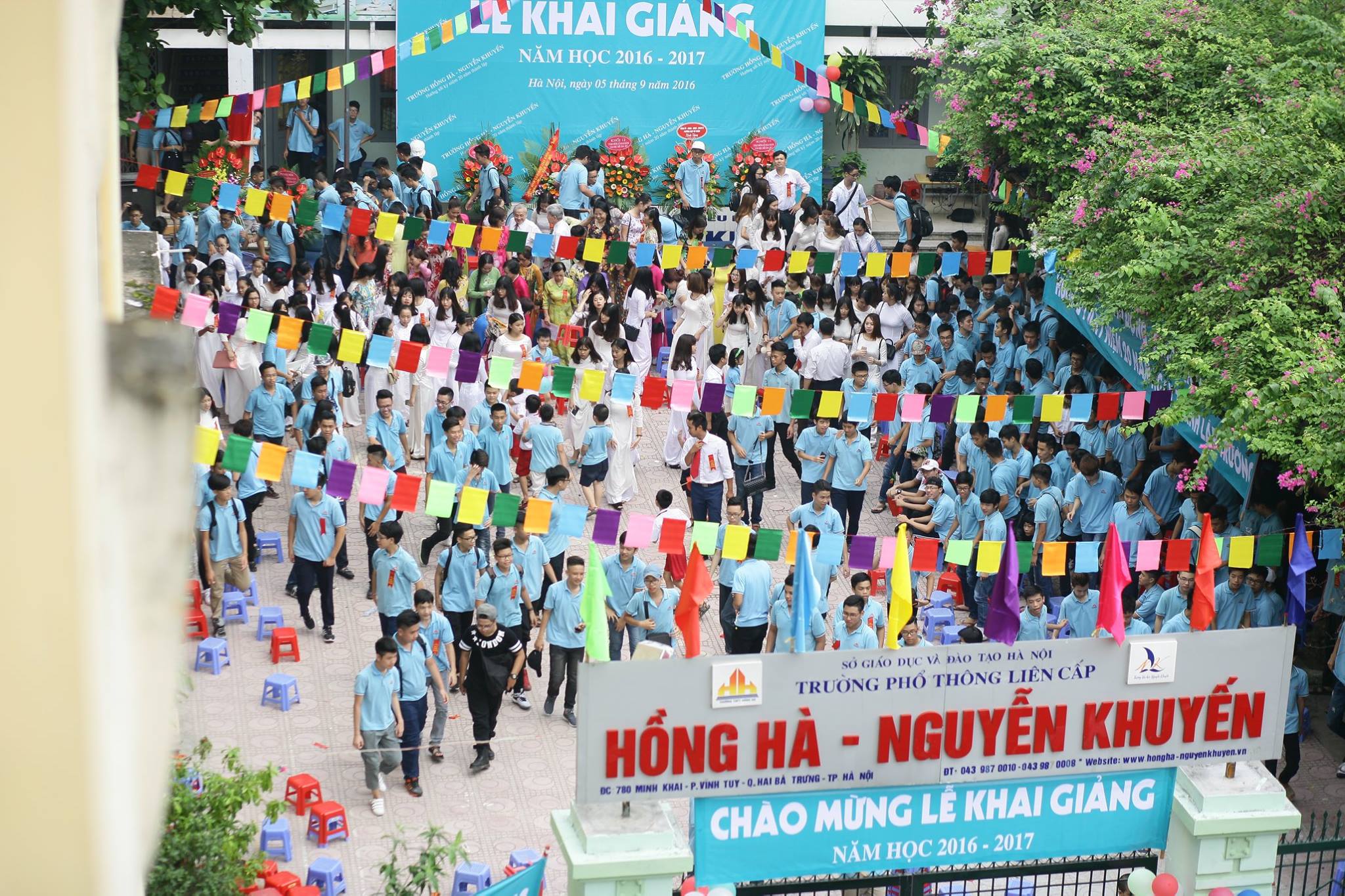 Trường Hồng Hà - Nguyễn Khuyến - Trường THCS - THPT dân lập quận Hai Bà Trưng, Hà Nội (Ảnh: website nhà trường)