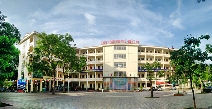 Cơ sở vật chất trường THPT Phan Huy Chú, trường công lập chất lượng cao quận Đống Đa, Hà Nội (Ảnh: website nhà trường)