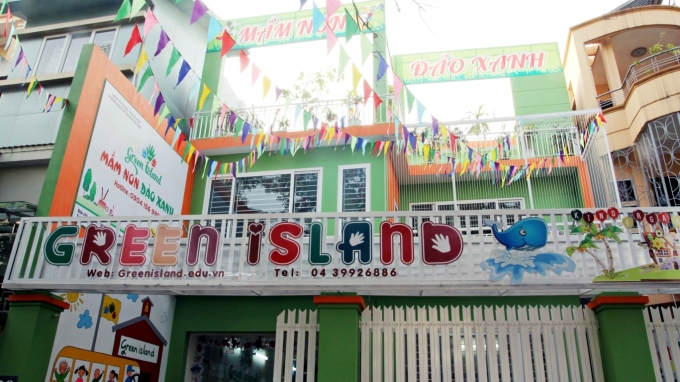 Trường mầm non Green Island - Đảo Xanh tại quận Cầu Giấy, Hà Nội (Ảnh: website trường)