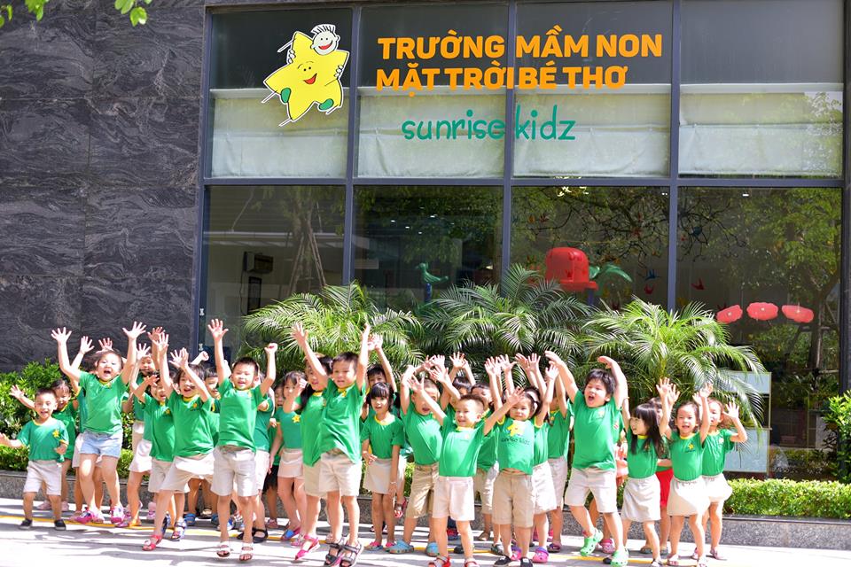 Trường mầm non Sunrise Kidz - Mặt trời bé thơ với 3 cơ sở tại quận Ba Đình và quận Cầu Giấy, Hà Nội (Ảnh: FB nhà trường)