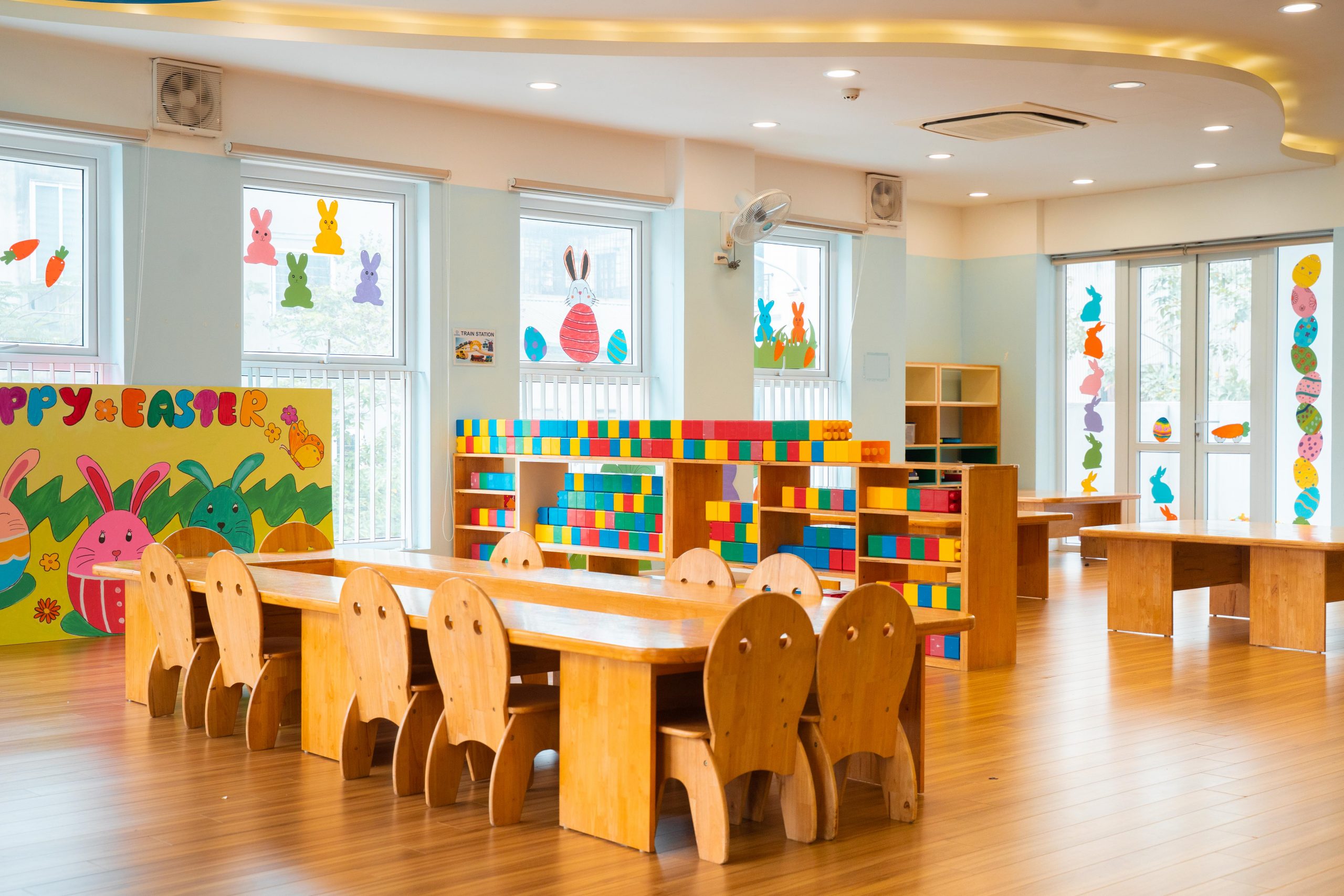 Hệ thống phòng học, phòng chức năng trường GP Academy. Hình ảnh do nhà trường cung cấp