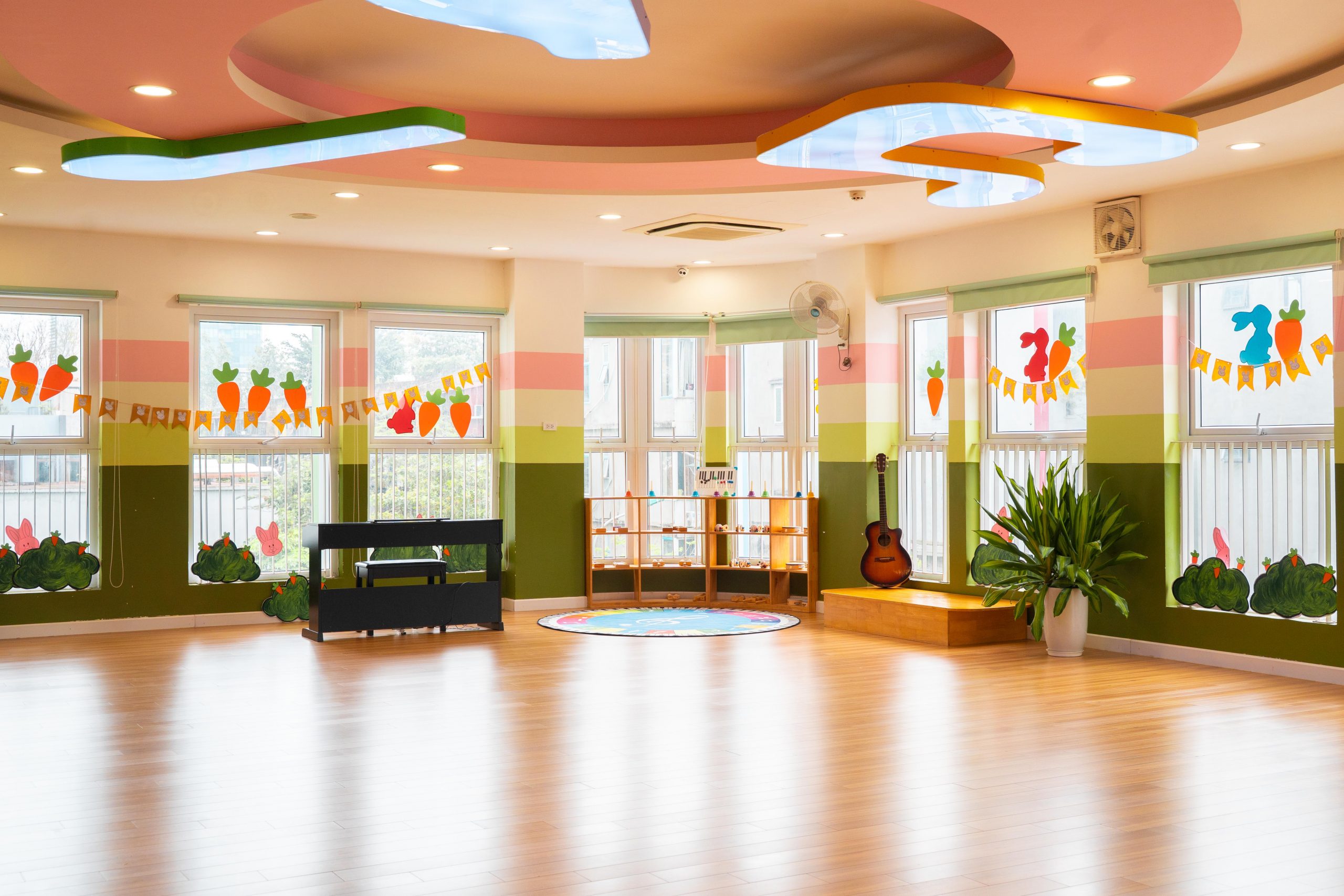 Hệ thống phòng học, phòng chức năng trường GP Academy. Hình ảnh do nhà trường cung cấp