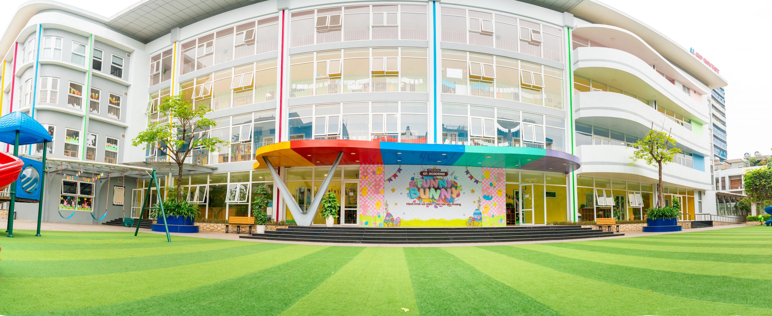 Khuôn viên trường GP Academy. Hình ảnh do nhà trường cung cấp