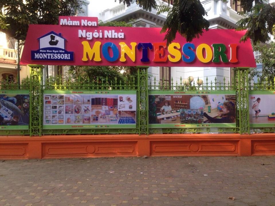 Cơ sở vật chất trường mầm non Ngôi nhà Montessori, quận Hoàng Mai, Hà Nội (Ảnh: FB trường)