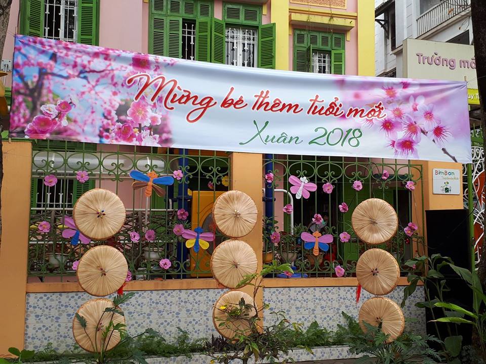 trường mầm non BimBon, quận Hoàng Mai, Hà Nội (Ảnh: FB trường)