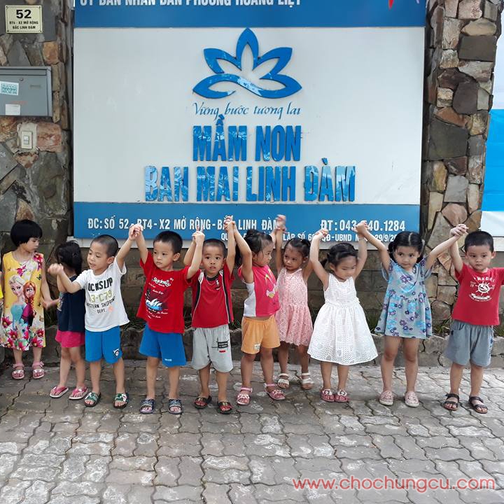 trường mầm non Ban Mai Linh Đàm, quận Hoàng Mai, Hà Nội (Ảnh: FB trường)