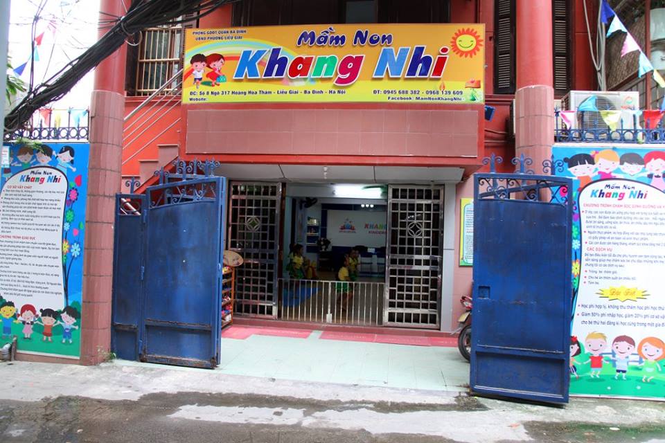 Trường mầm non Khang Nhi Mongtessori tại quận Ba Đình, Hà Nội (Ảnh: FB trường)
