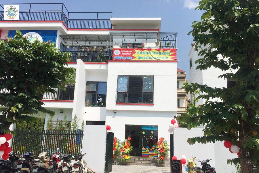 Cơ sở vật chất trường mầm non song ngữ Small World tại quận Bắc Từ Liêm, Hà Nội (Ảnh: FB trường) 