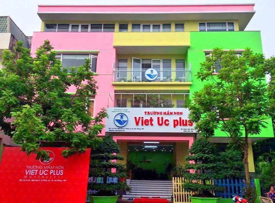 Cơ sở vật chất trường mầm non Việt Úc Plus tại quận Hà Đông, Hà Nội (Ảnh: FB trường)