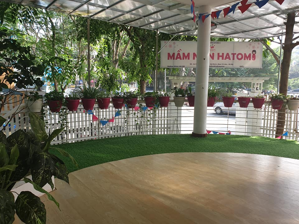 Cơ sở vật chất trường mầm non Hatomi tại quận Nam Từ Liêm, Hà Nội (Ảnh: FB trường)