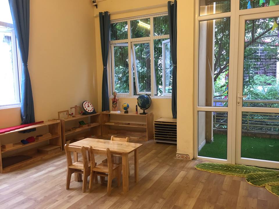 Cơ sở vật chất trường mầm non Midori Montessori tại quận Cầu Giấy, Hà Nội (Ảnh: FB trường)
