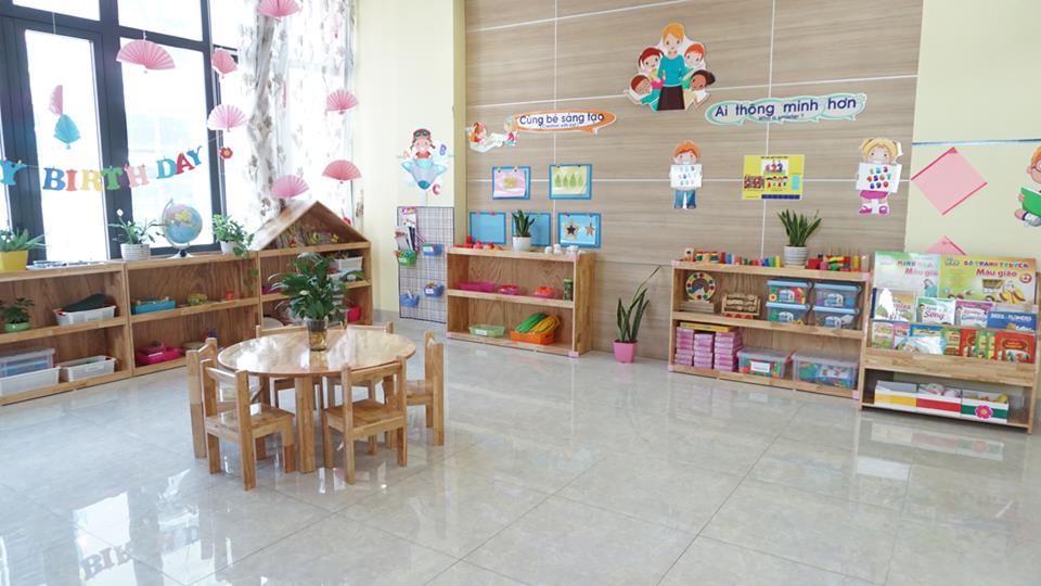 Cơ sở vật chất trường mầm non Ruby Kids tại quận Hà Đông, Hà Nội (Ảnh: FB trường)