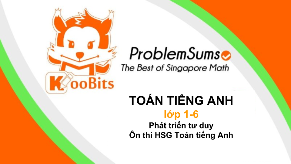 Toán Tiếng Anh Singapore KooBits (Ảnh: Contuhoc.com)