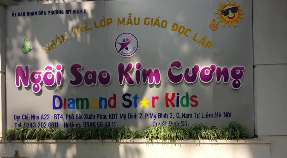 trường mầm non Ngôi sao Kim Cương - Diamond Star Kids tại quận Nam Từ Liêm, Hà Nội (Ảnh: FB trường)
