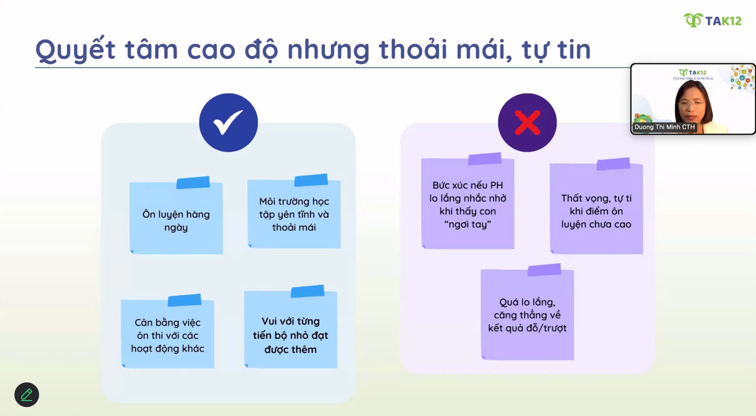 Chia sẻ của chị Dương Thị Minh