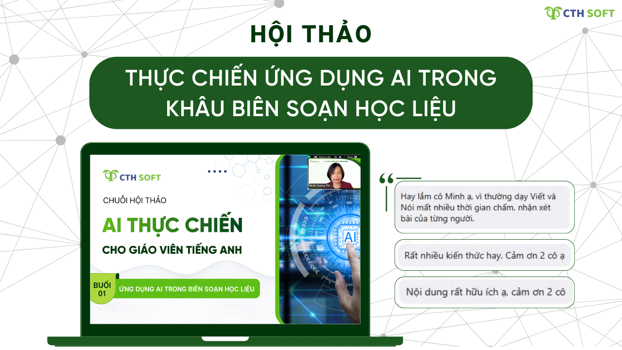 Tổng kết buổi 1 hội thảo AI thực chiến cho giáo viên Tiếng Anh