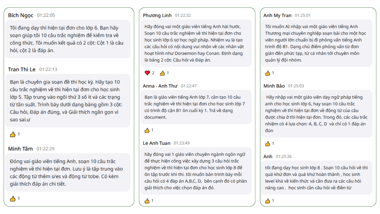 Phần thực hành viết prompt