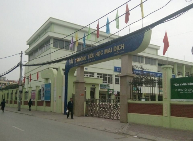 Trường Tiểu học Mai Dịch, Cầu Giấy (Ảnh: Pháp luật & Đời sống)