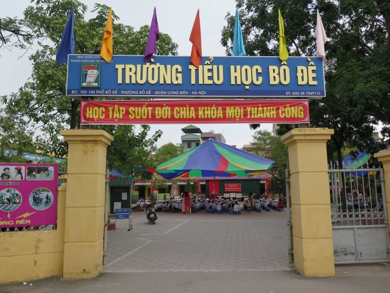 Bồ Đề - Tiểu học công lập quận Long Biên - Hà Nội (Ảnh: website nhà trường)