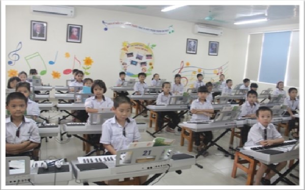 Cơ sở vật chất Tiểu học đô thị Sài Đồng (Ảnh: website, FB nhà trường)