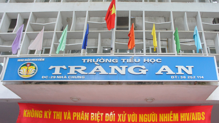 Tiểu học Tràng An, trường công lập chất lượng cao quận Hoàn Kiếm, Hà Nội (Ảnh: Nhật Nam)